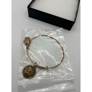 Alex and Ani Om Charm Bangle Bracelet Gold